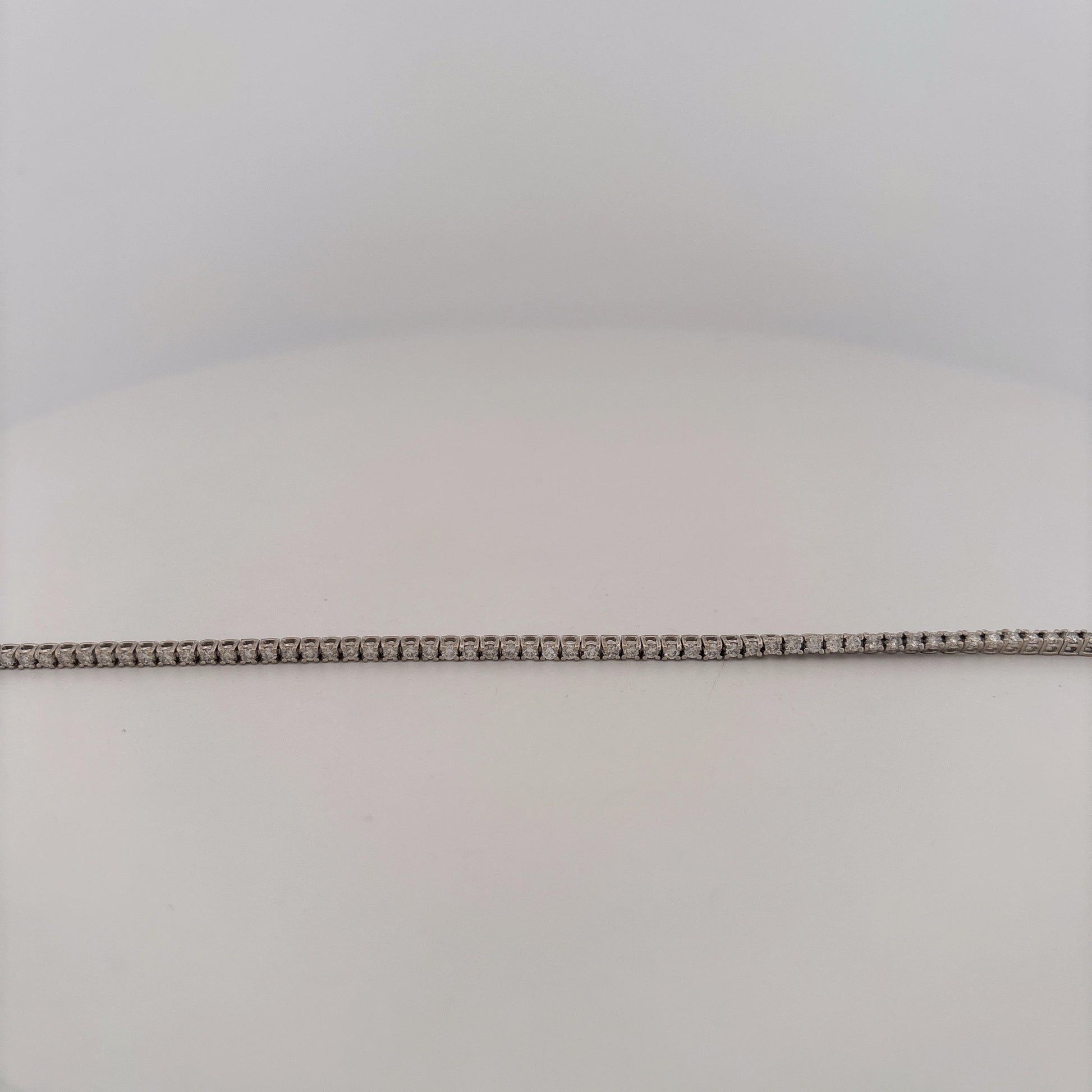14K White Gold Tennis Bracelet 1.18 Carats