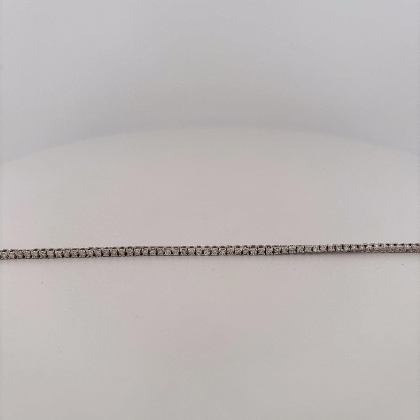 14K White Gold Tennis Bracelet 1.18 Carats