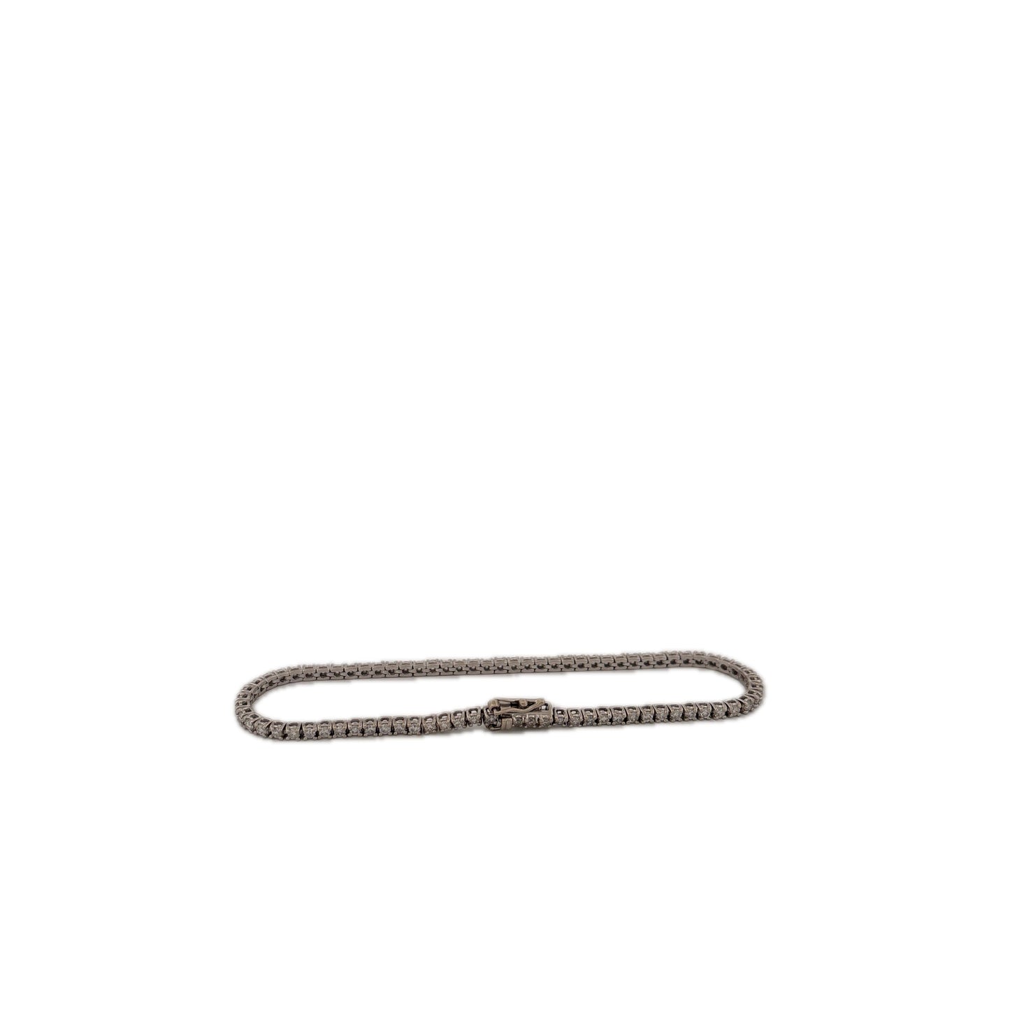 14K White Gold Tennis Bracelet 1.18 Carats
