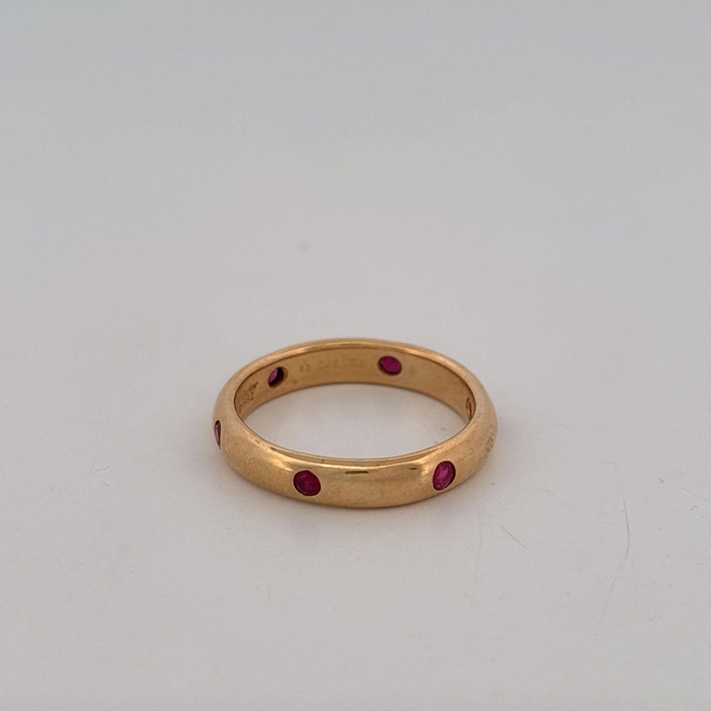 18K Yellow Gold Cartier Ring with Ruby