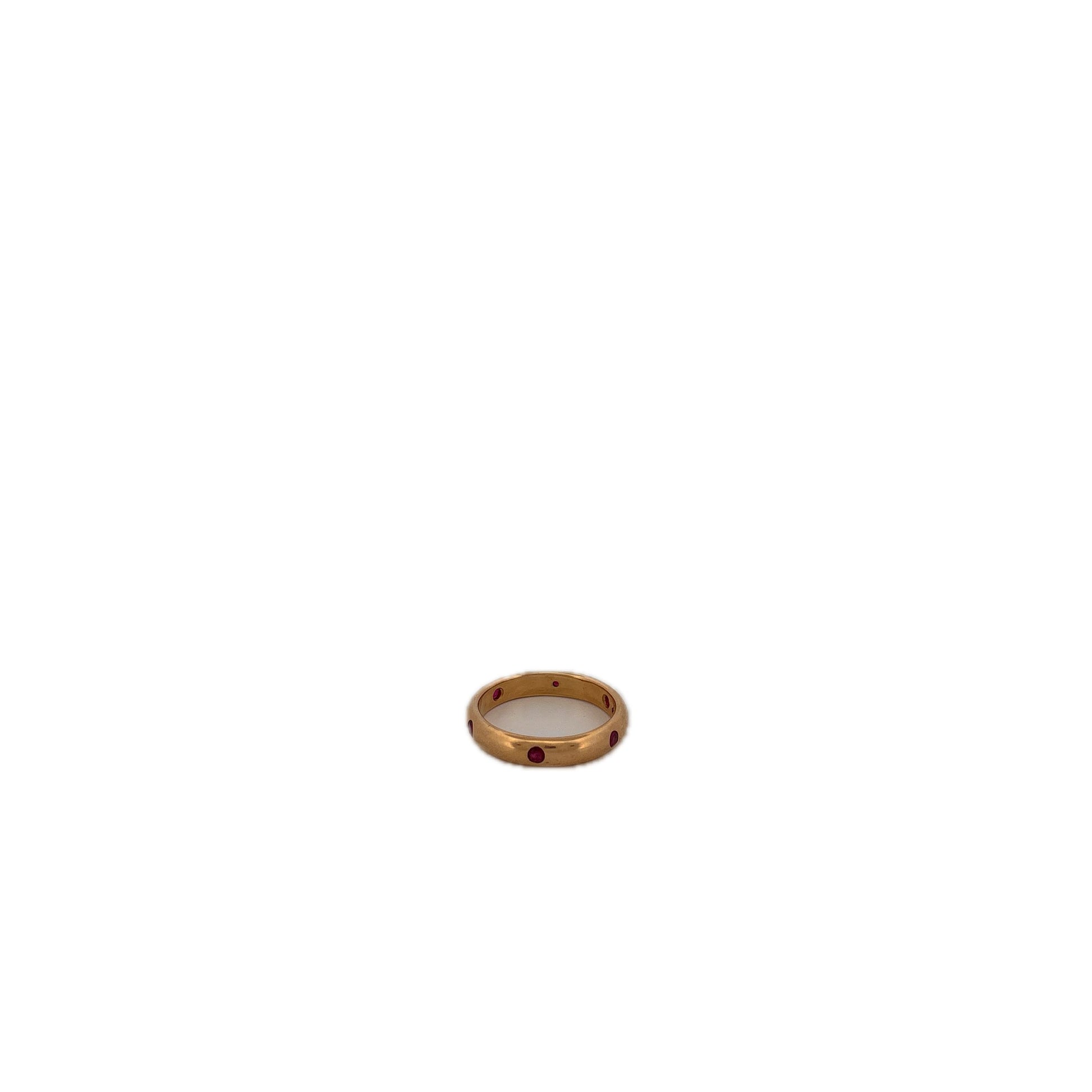 18K Yellow Gold Cartier Ring with Ruby
