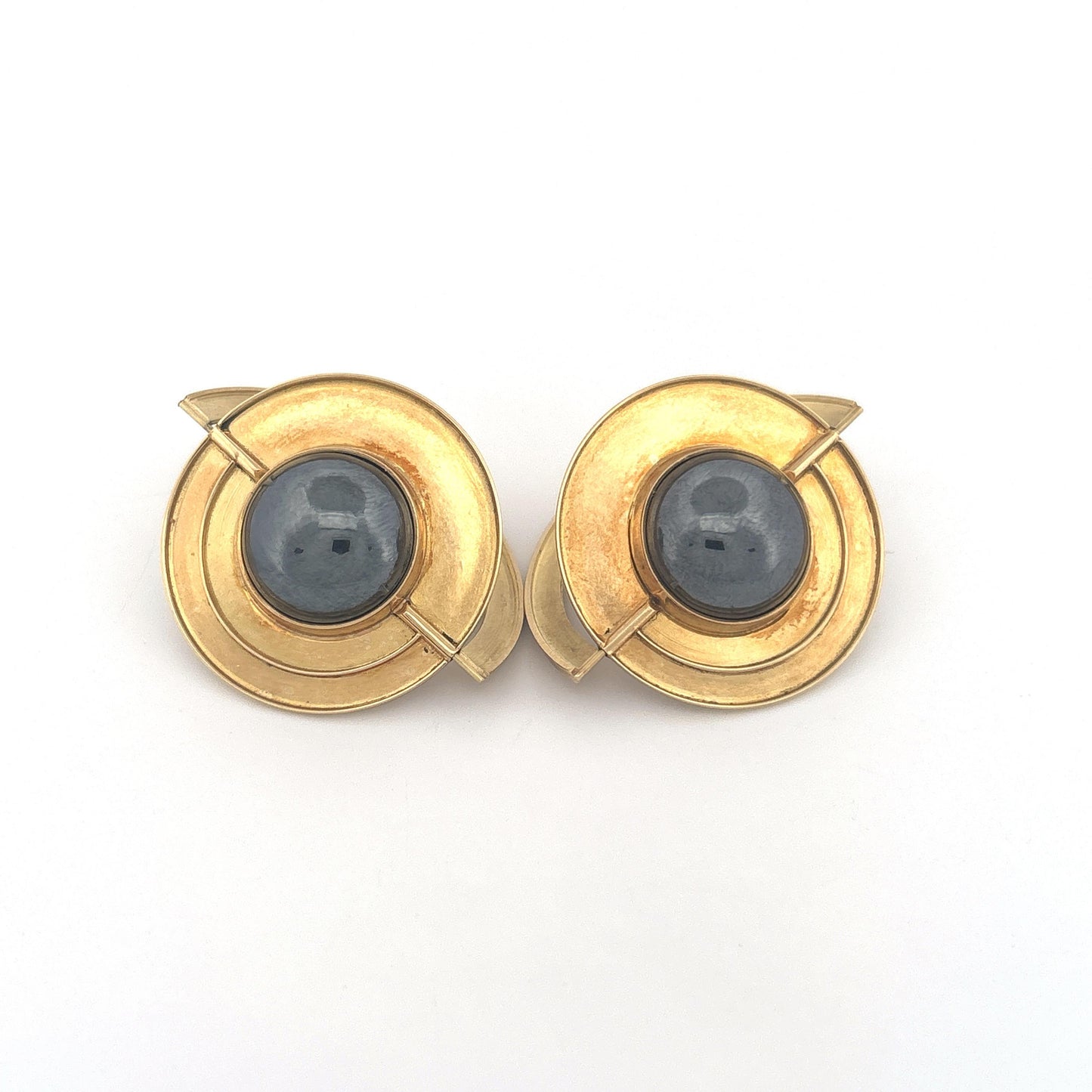 18K Hematite Earrings