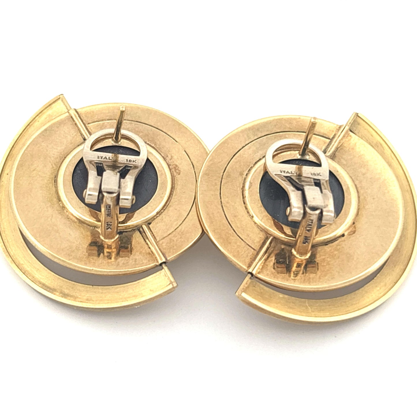 18K Hematite Earrings