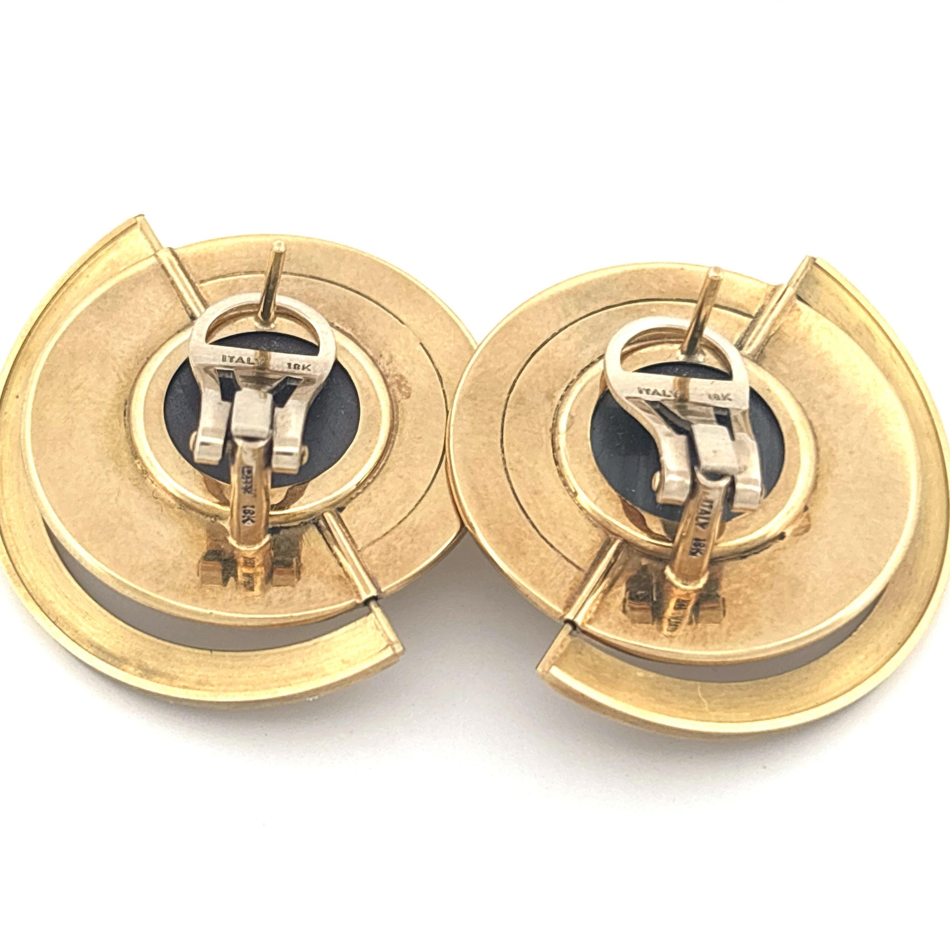 18K Hematite Earrings