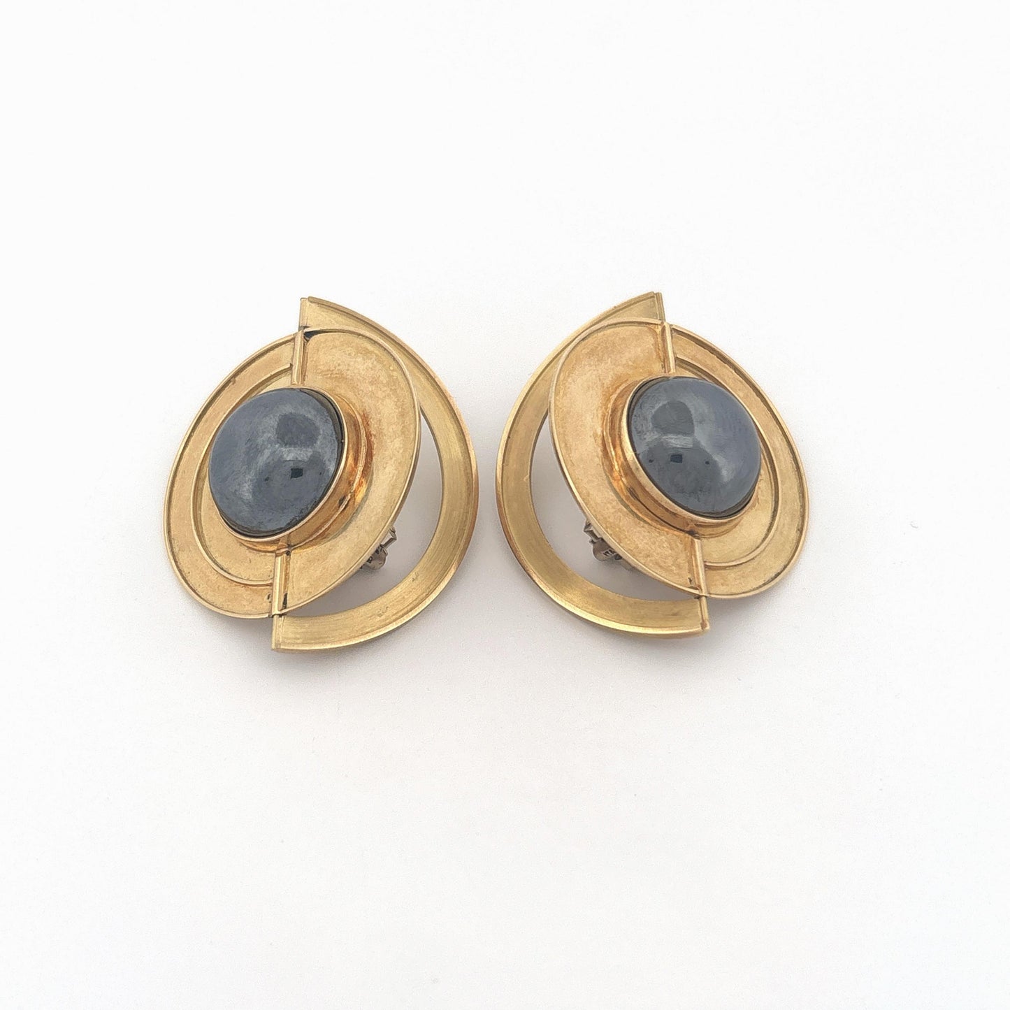 18K Hematite Earrings