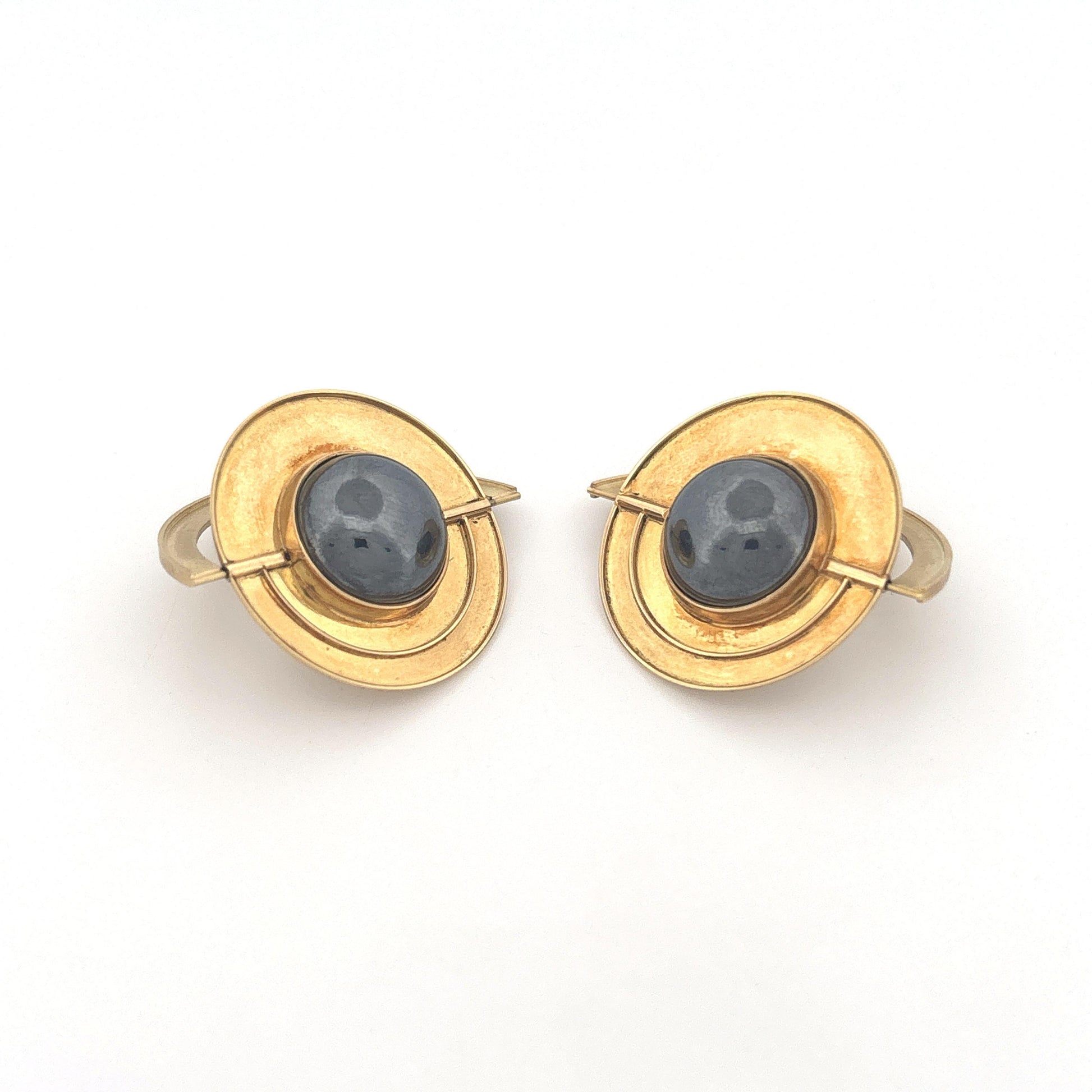 18K Hematite Earrings