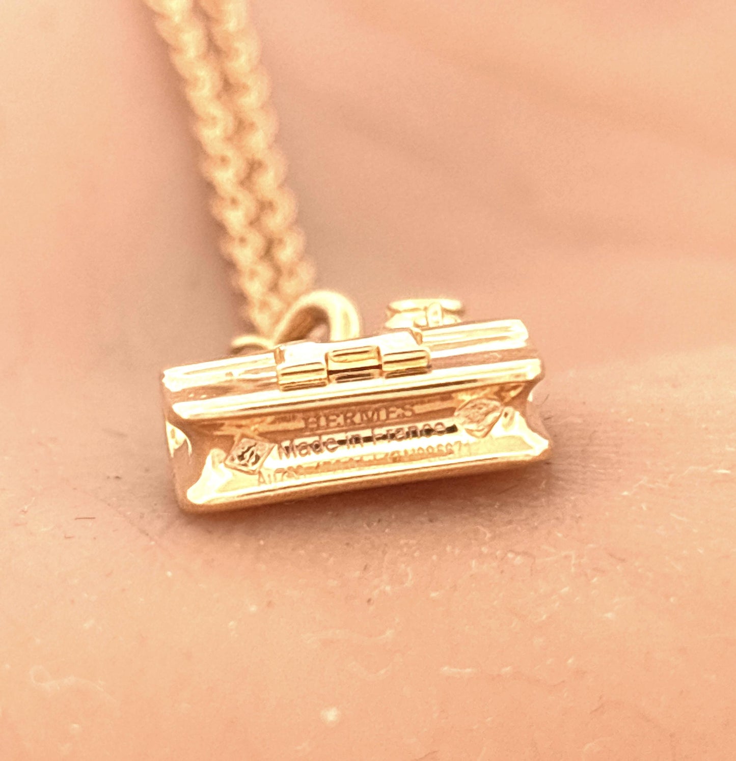 18K Rose Gold Hermes Diamond Constance Necklace