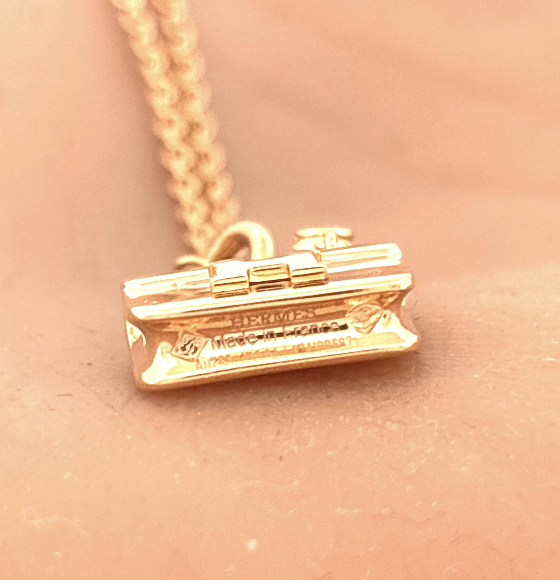 18K Rose Gold Hermes Diamond Constance Necklace