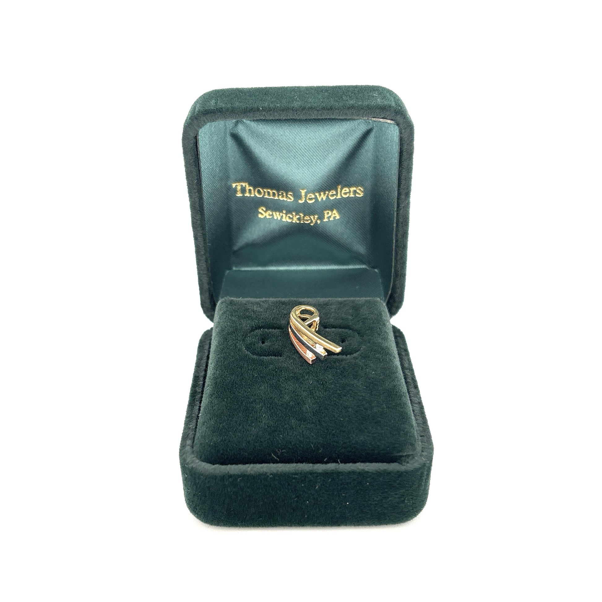 14K Three Tone Pendant