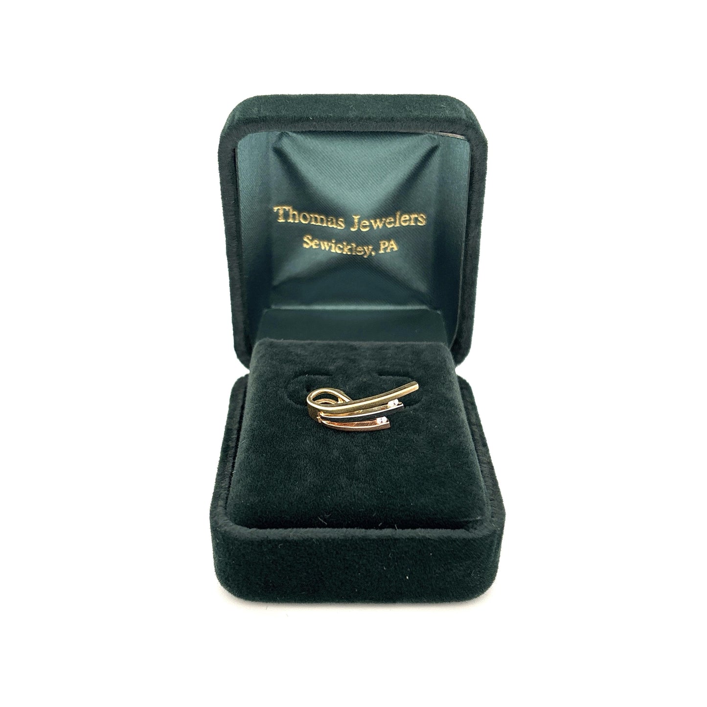 14K Three Tone Pendant
