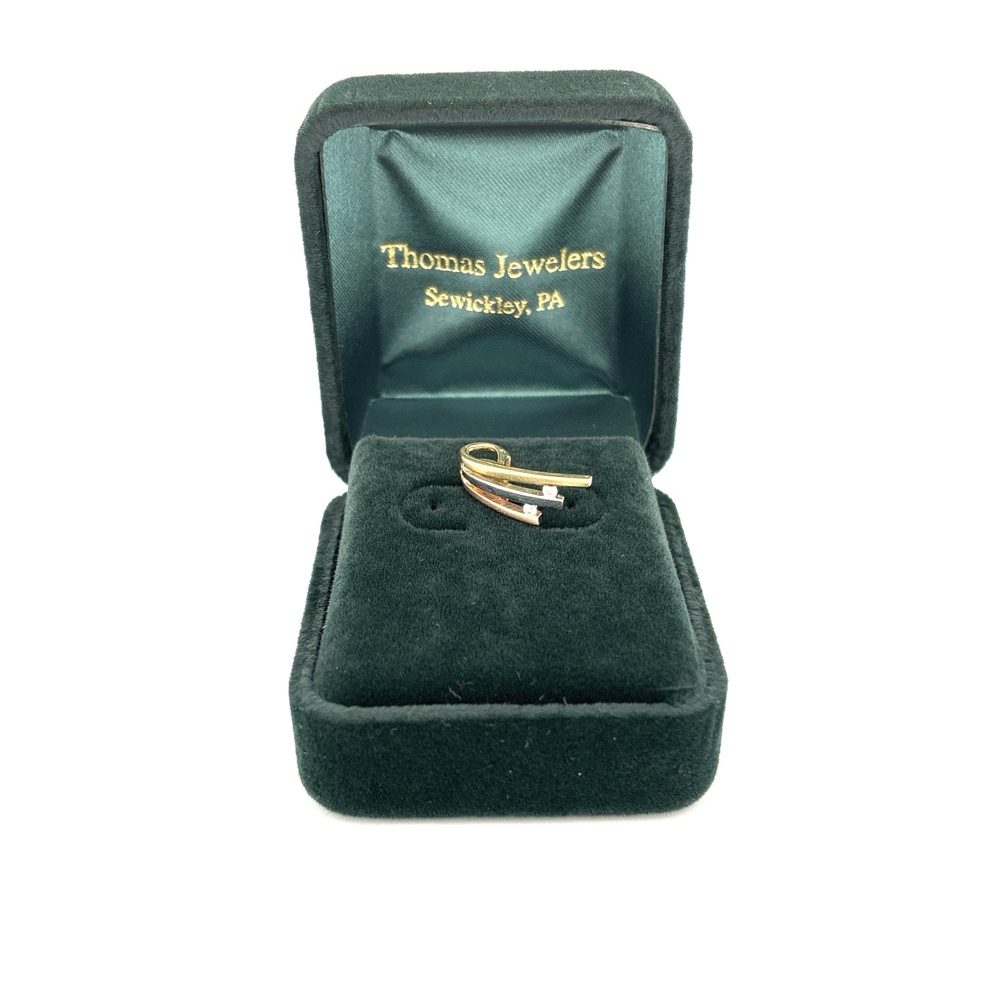 14K Three Tone Pendant