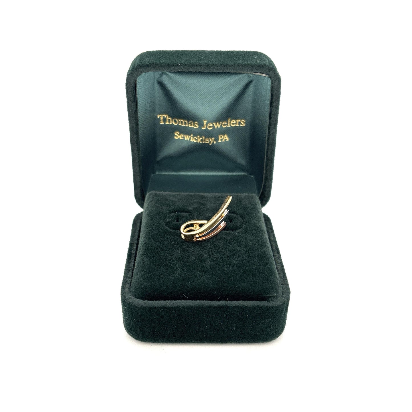 14K Three Tone Pendant