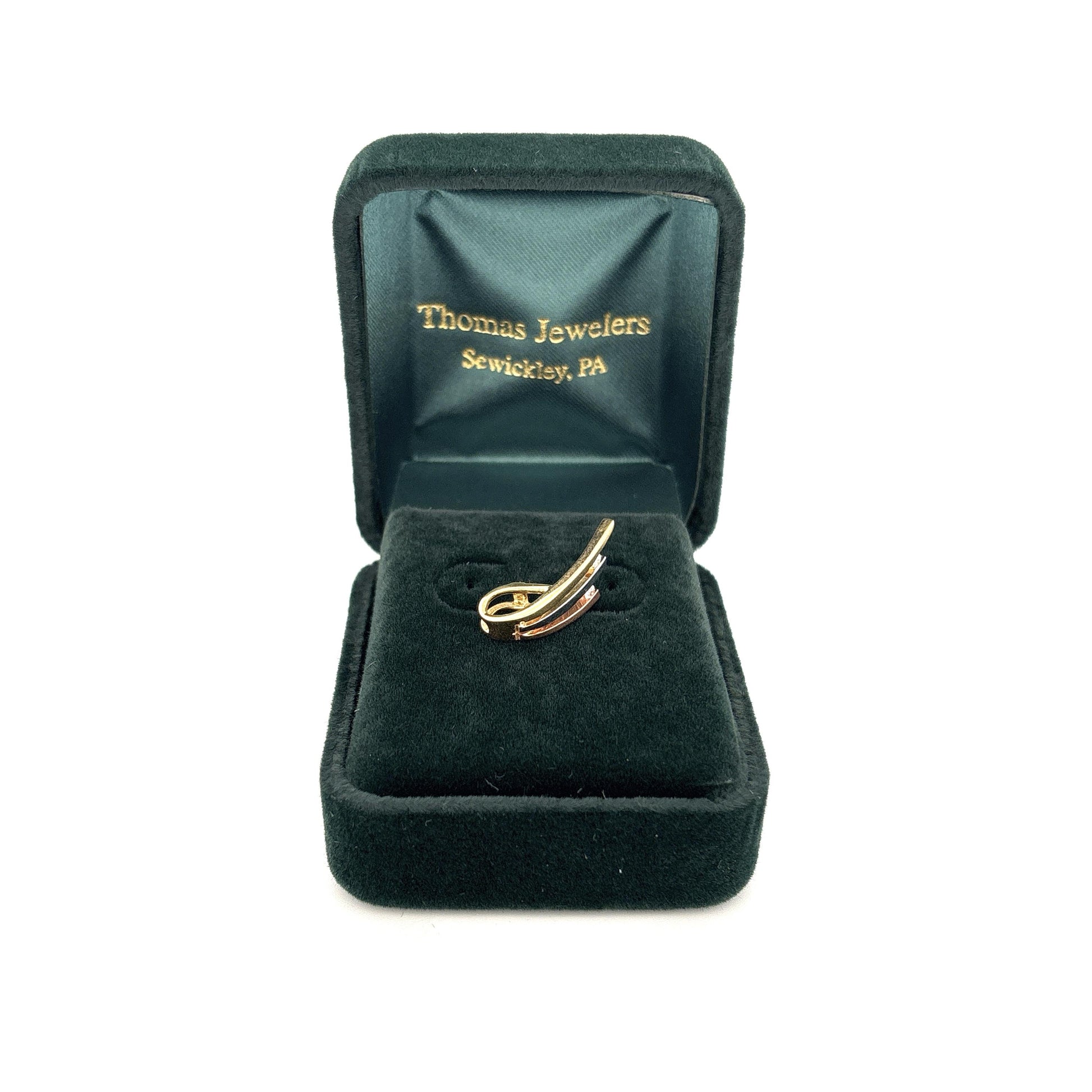 14K Three Tone Pendant