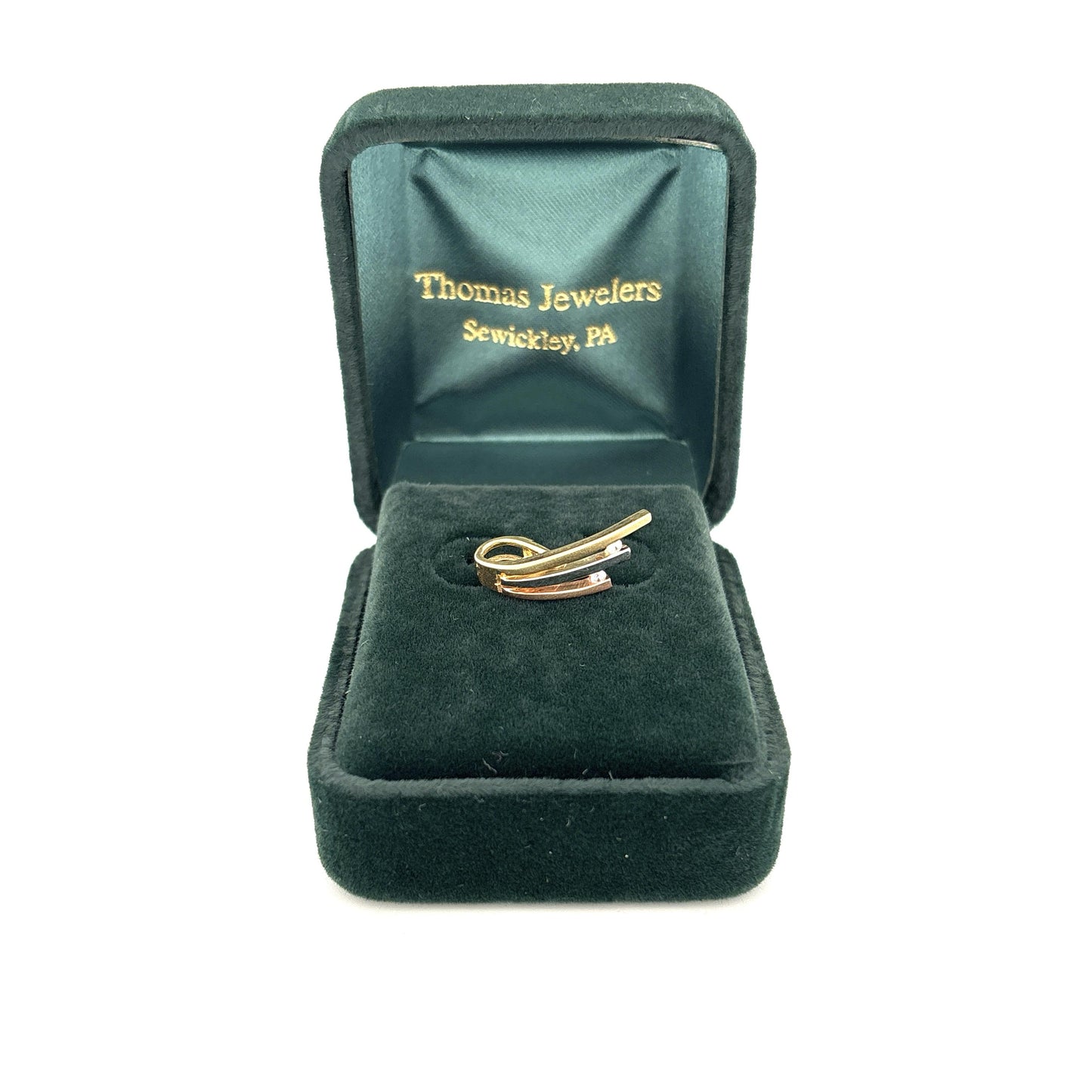 14K Three Tone Pendant