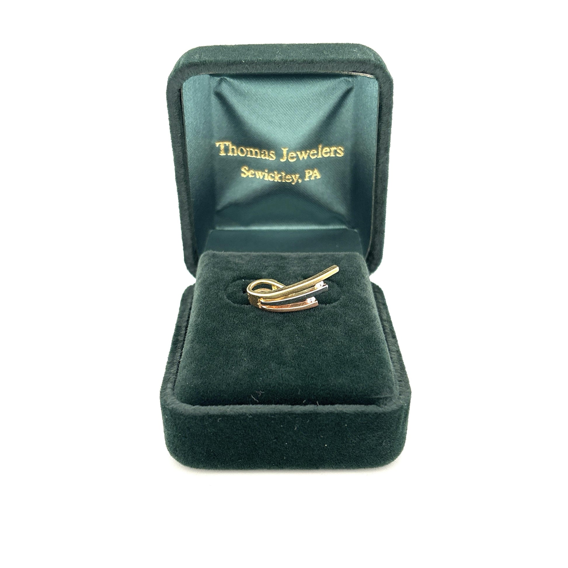 14K Three Tone Pendant