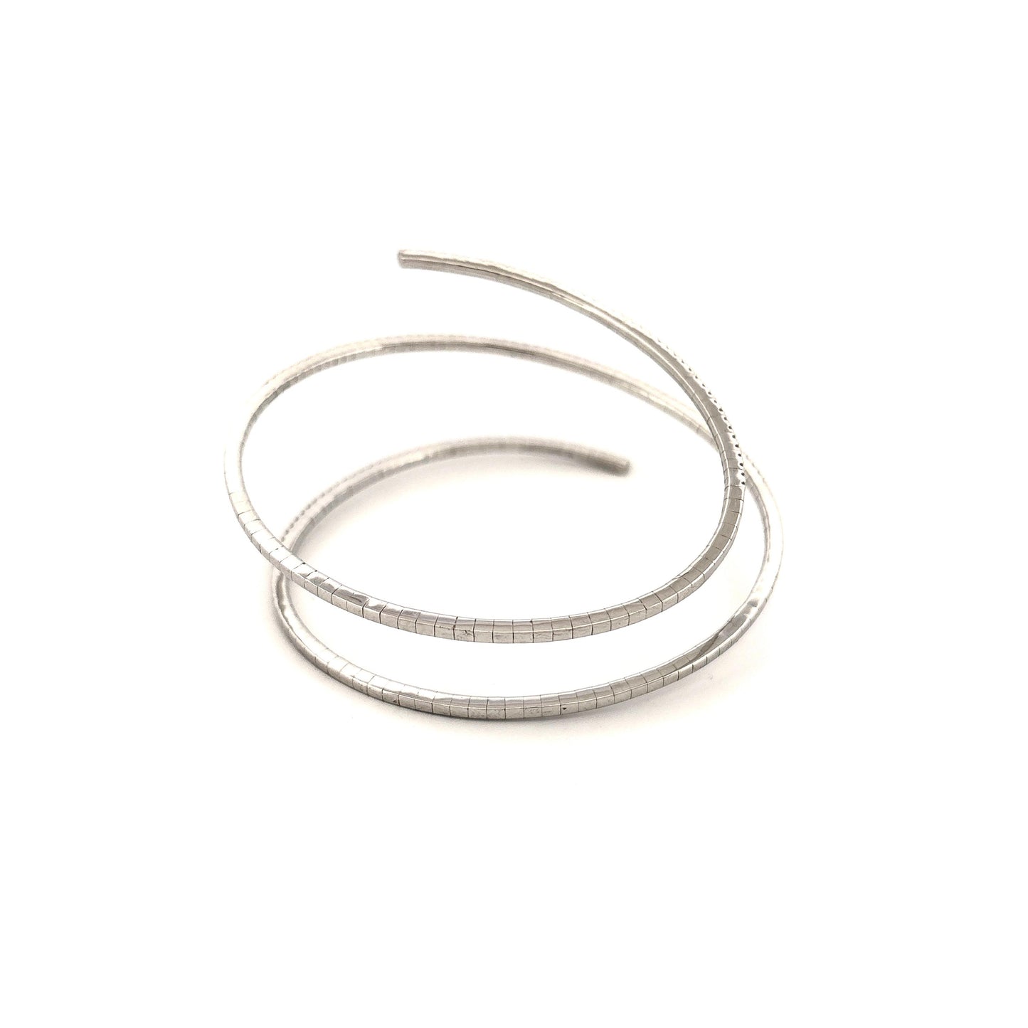 14K White Gold 2.00 Diamond Wrap Bracelet