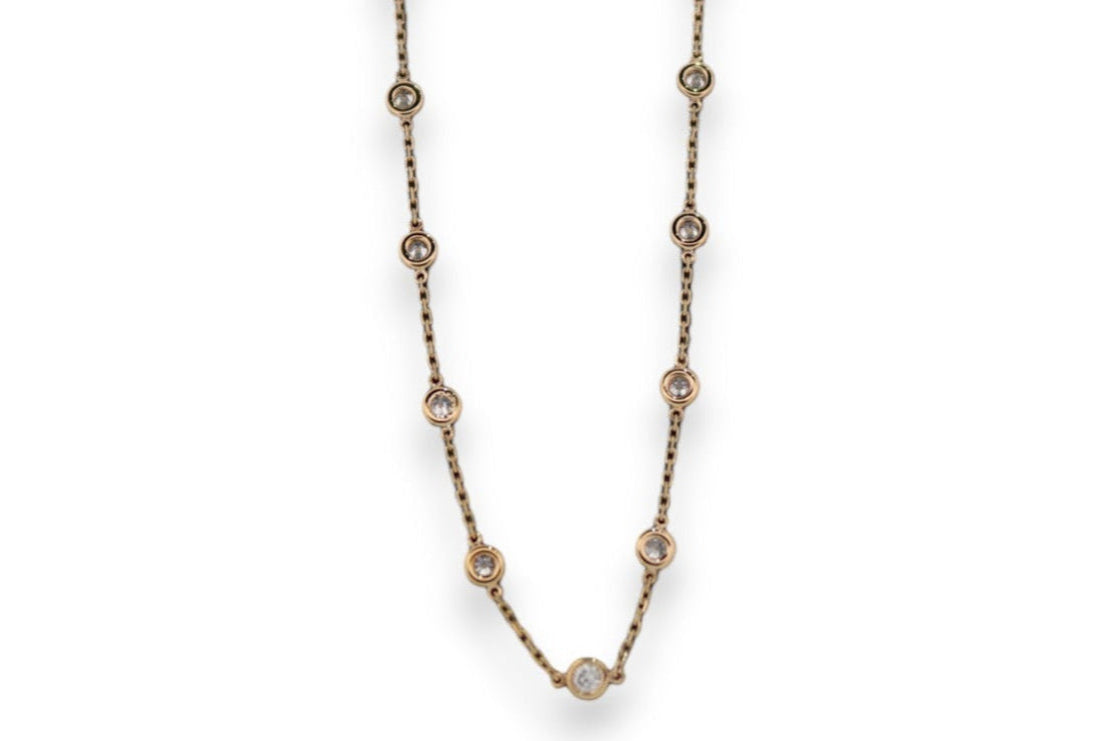 14K Gold Diamonds by the Inch Necklaces and Bracelets – Various Sizes Available