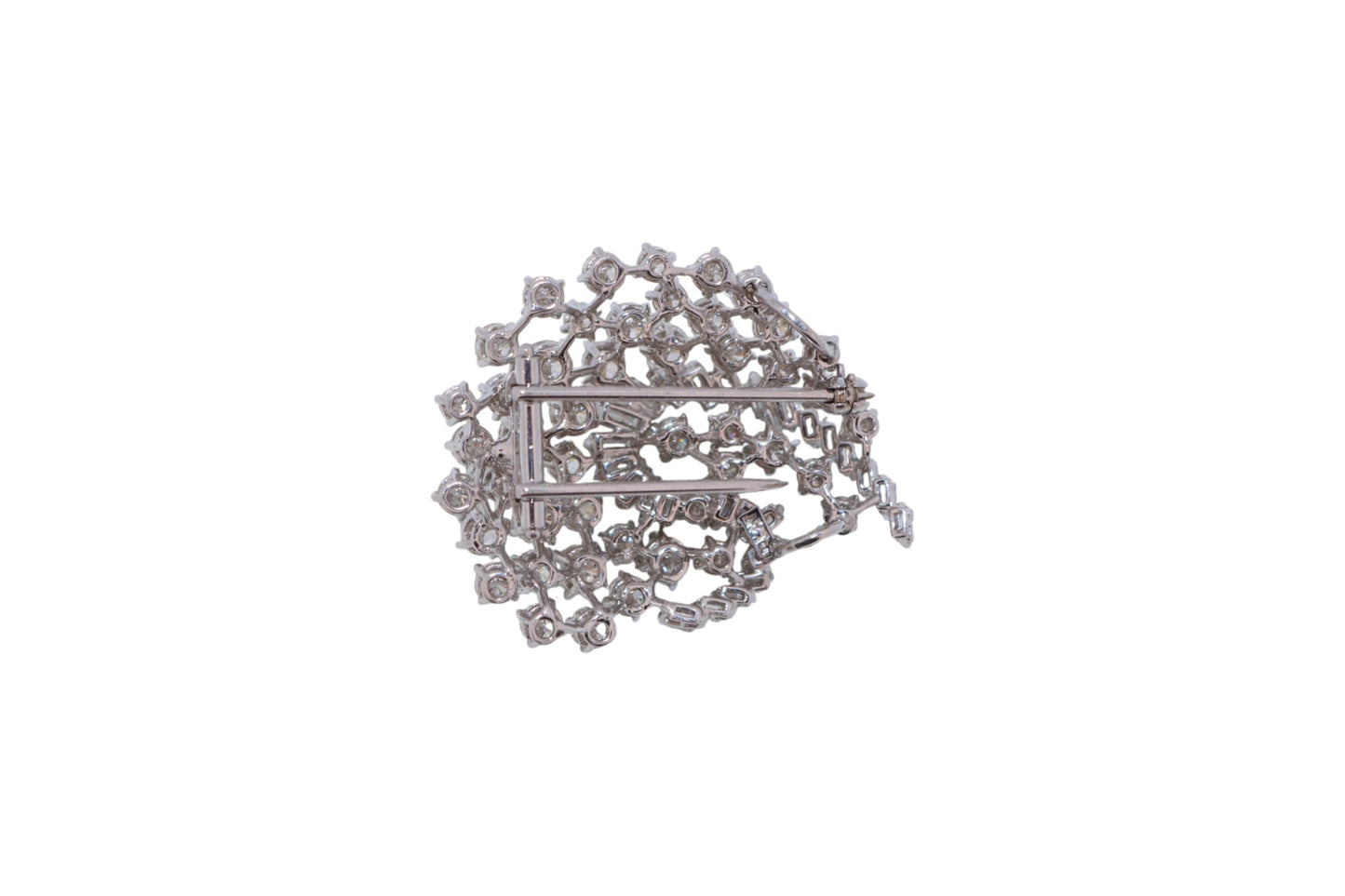 Platinum 5.00Ctw F–G VS/SI Diamond Pin Vintage Pendant