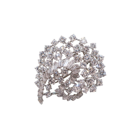 Platinum 5.00Ctw F–G VS/SI Diamond Pin Vintage Pendant