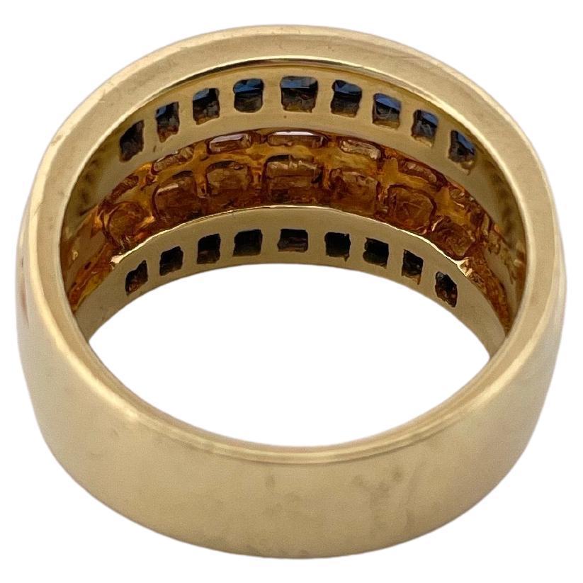 Le Vian Sapphire & H-I SI1-SI2 Diamond 18K Yellow Gold Band