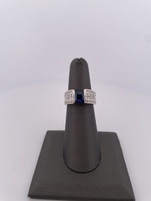 Levian 18k White Gold 2.00ctw Sapphire & 0.50ctw Diamond Ring/ Size 5.75/ 8.3g