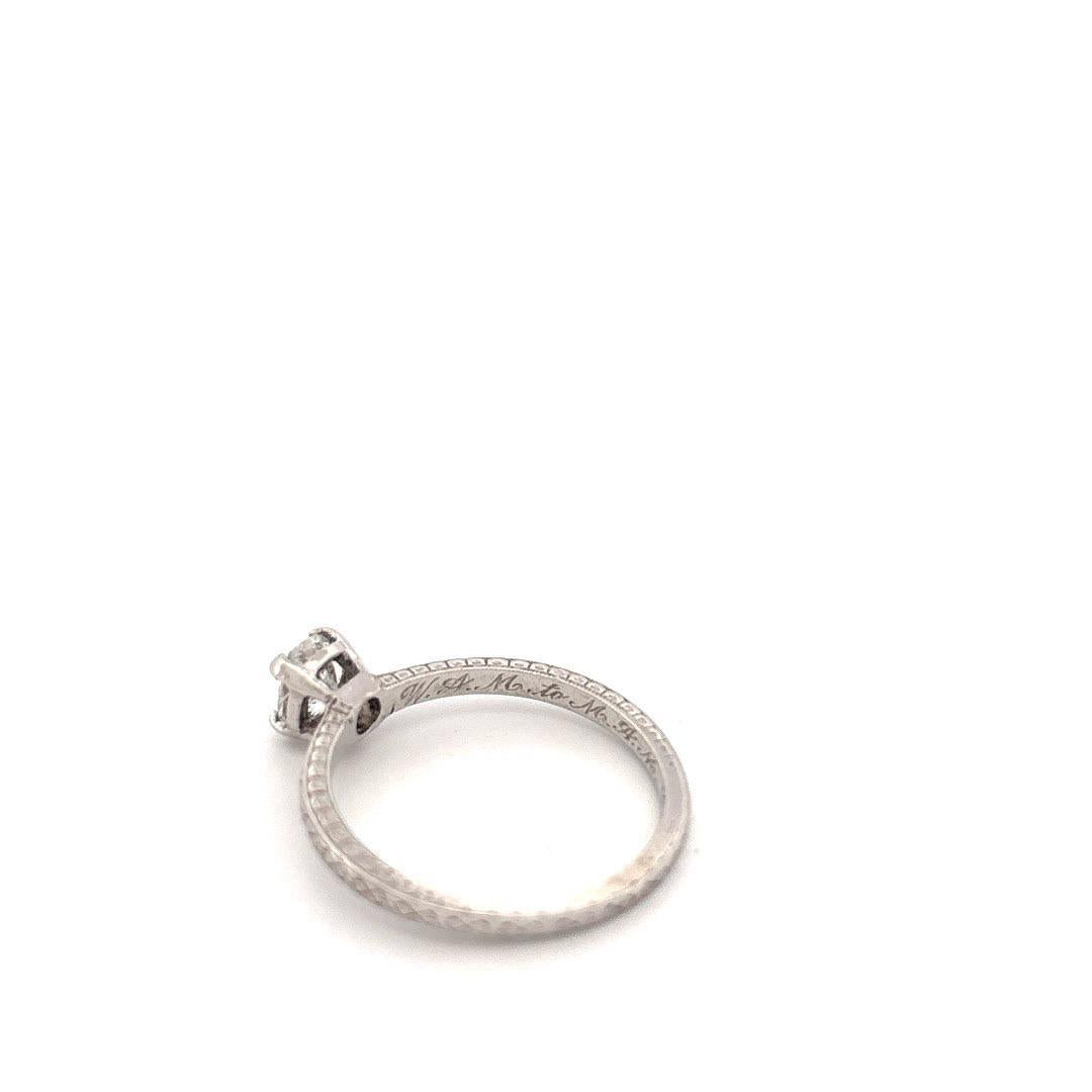 Platinum 0.45CT Engagement Ring IV17