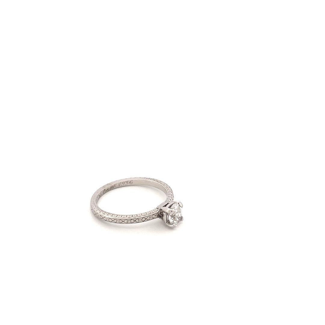 Platinum 0.45CT Engagement Ring IV17