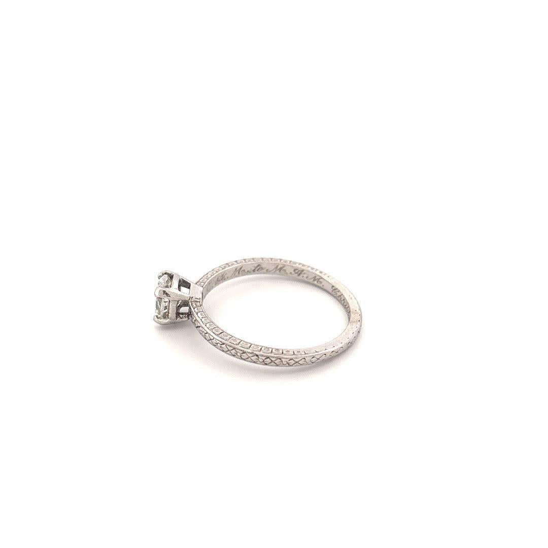 Platinum 0.45CT Engagement Ring IV17