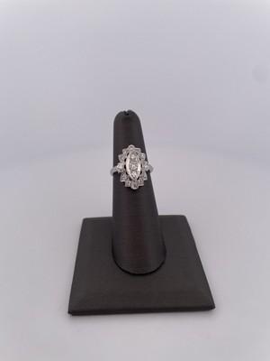 Platinum 0.50ctw Diamond Ring/ Size 6/ 3.7g