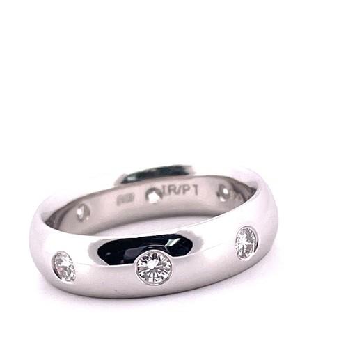 Platinum Diamond 0.55CTW F/VS Enternity Wedding Band Size 6