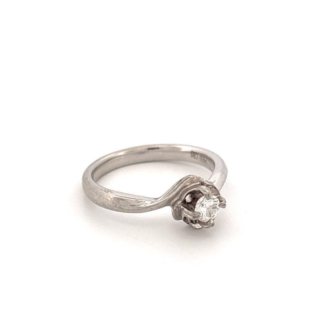 Platinum Diamond Solitaire 0.17ct G SI