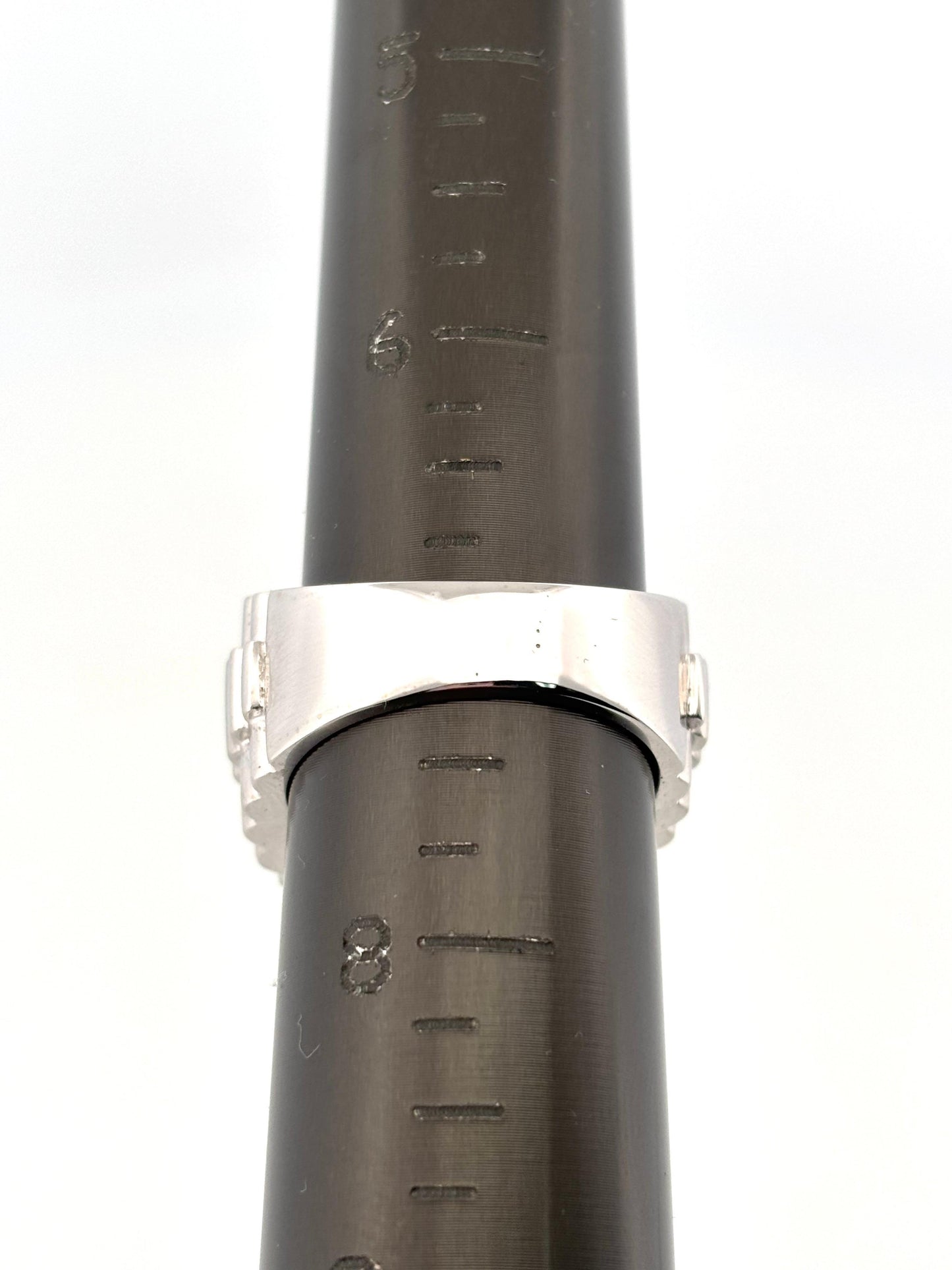 Rolex Style 18K White Gold 5 Round Cut 1.50ctw H-I SI1 Natural Diamond Band Ring
