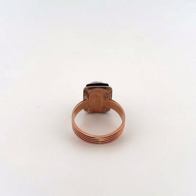 Rose Gold Stone Cameo Ring