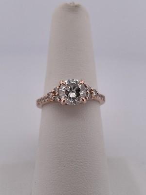 Smithology 14k Rose Gold 1.37ctw Diamond Ring/ Size 6.75/ 3.8g