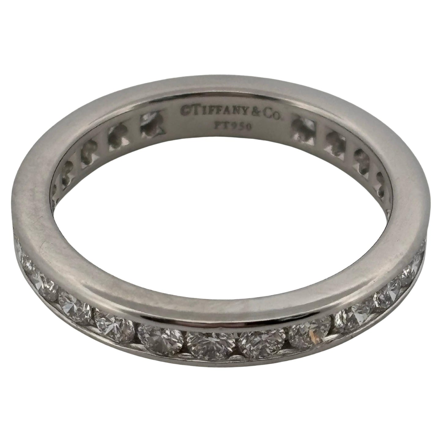 Tiffany & Co. 3 Millimeter 1.10ctw E VS1 Diamond Full Eternity Band Ring
