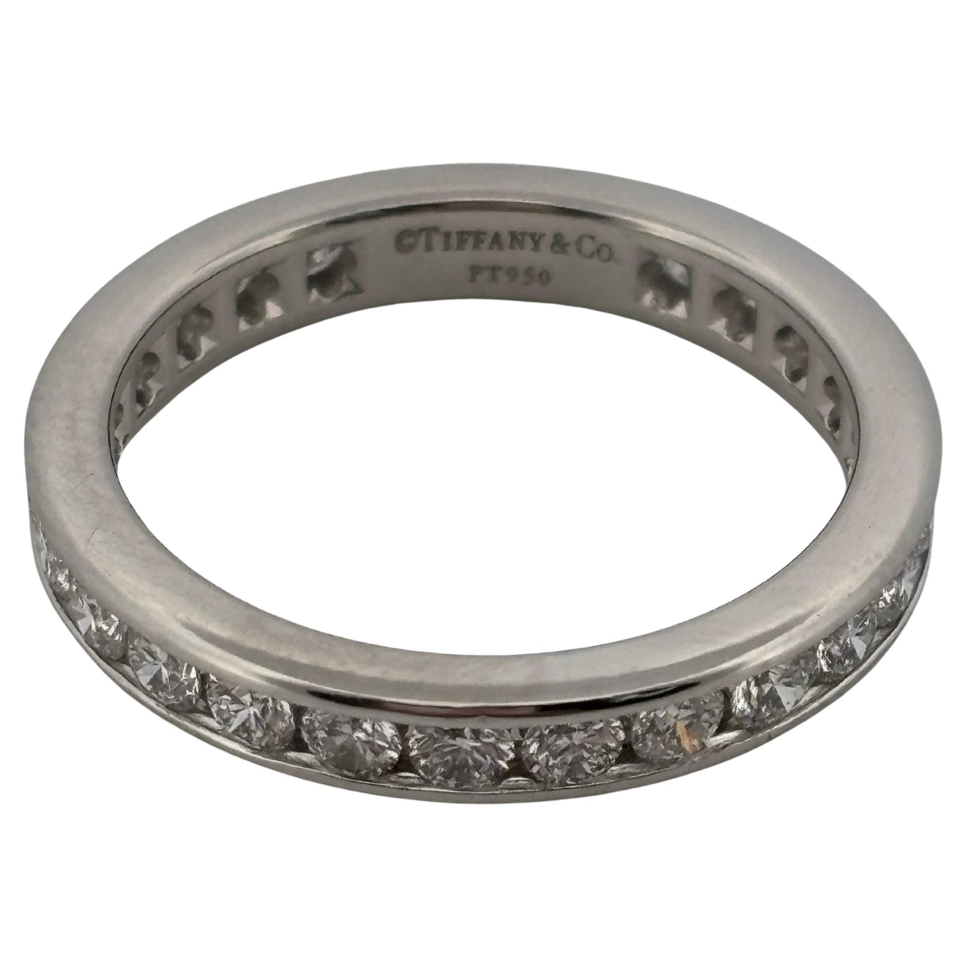 Tiffany & Co. 3 Millimeter 1.10ctw E VS1 Diamond Full Eternity Band Ring