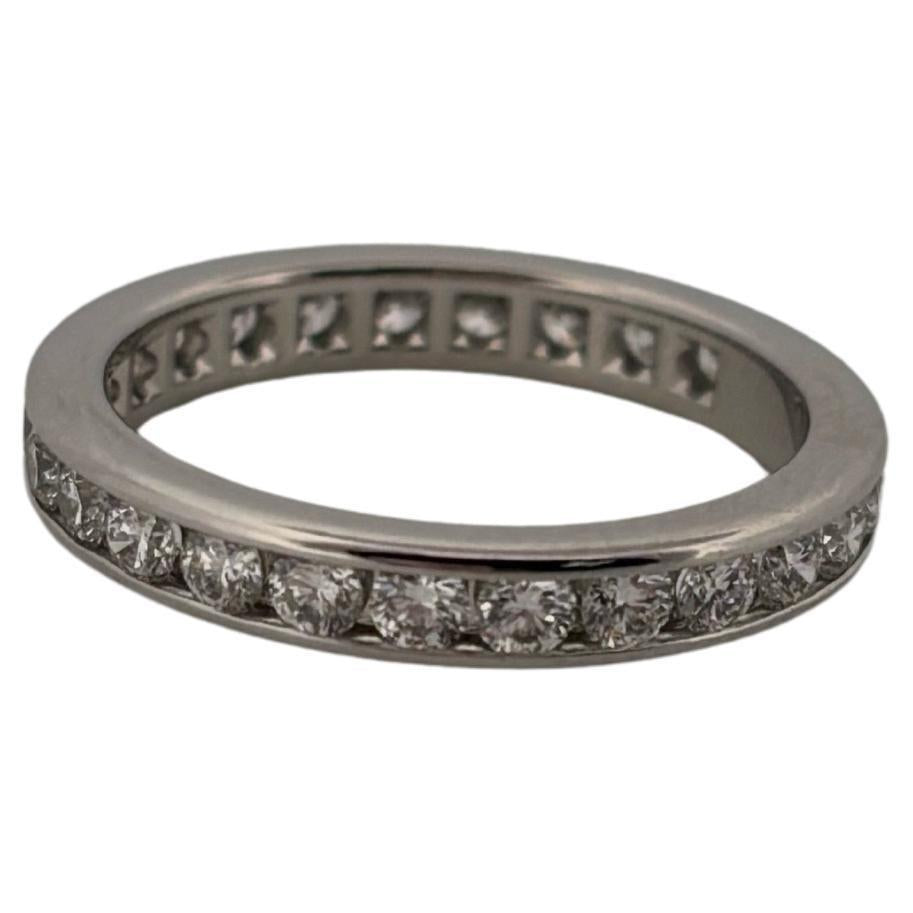 Tiffany & Co. 3 Millimeter 1.10ctw E VS1 Diamond Full Eternity Band Ring