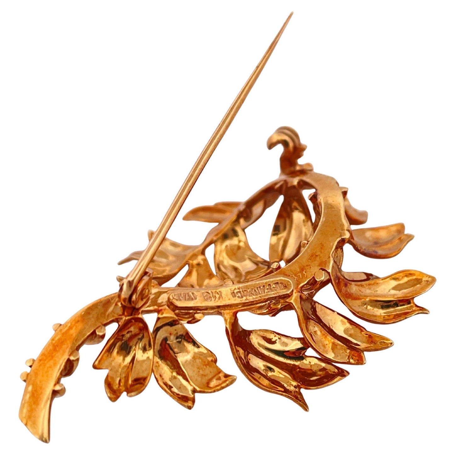 Tiffany & Co Leaf and Branch Brooch Done in 18K Yellow Gold