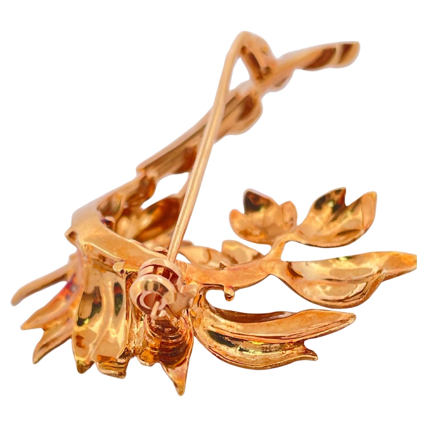 Tiffany & Co Leaf and Branch Brooch Done in 18K Yellow Gold