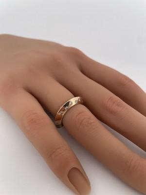 Unique 14k Yellow Gold 0.30ctw Diamond Band/ Size 3.5/ 6.0g