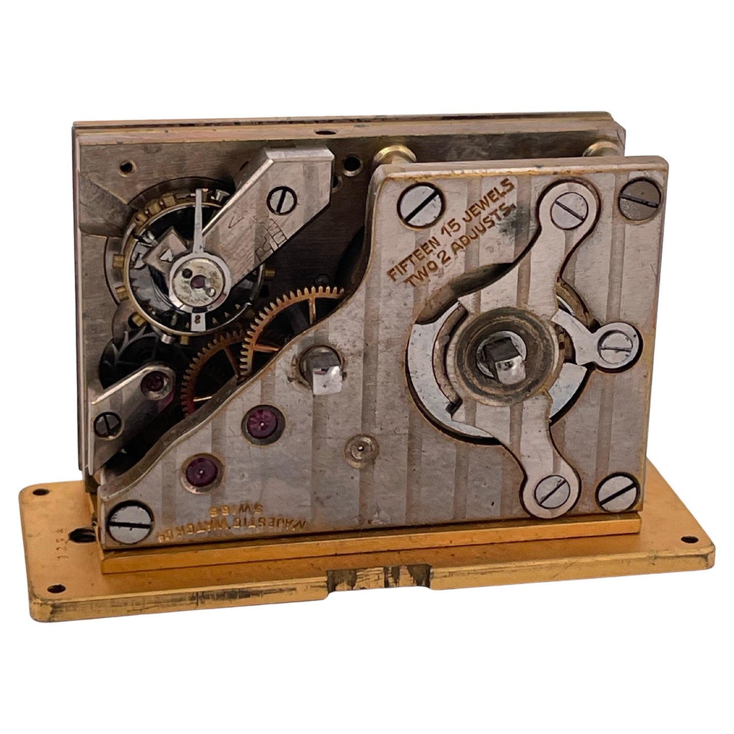 Vintage Cartier Table clock Done In 18K Yellow Gold