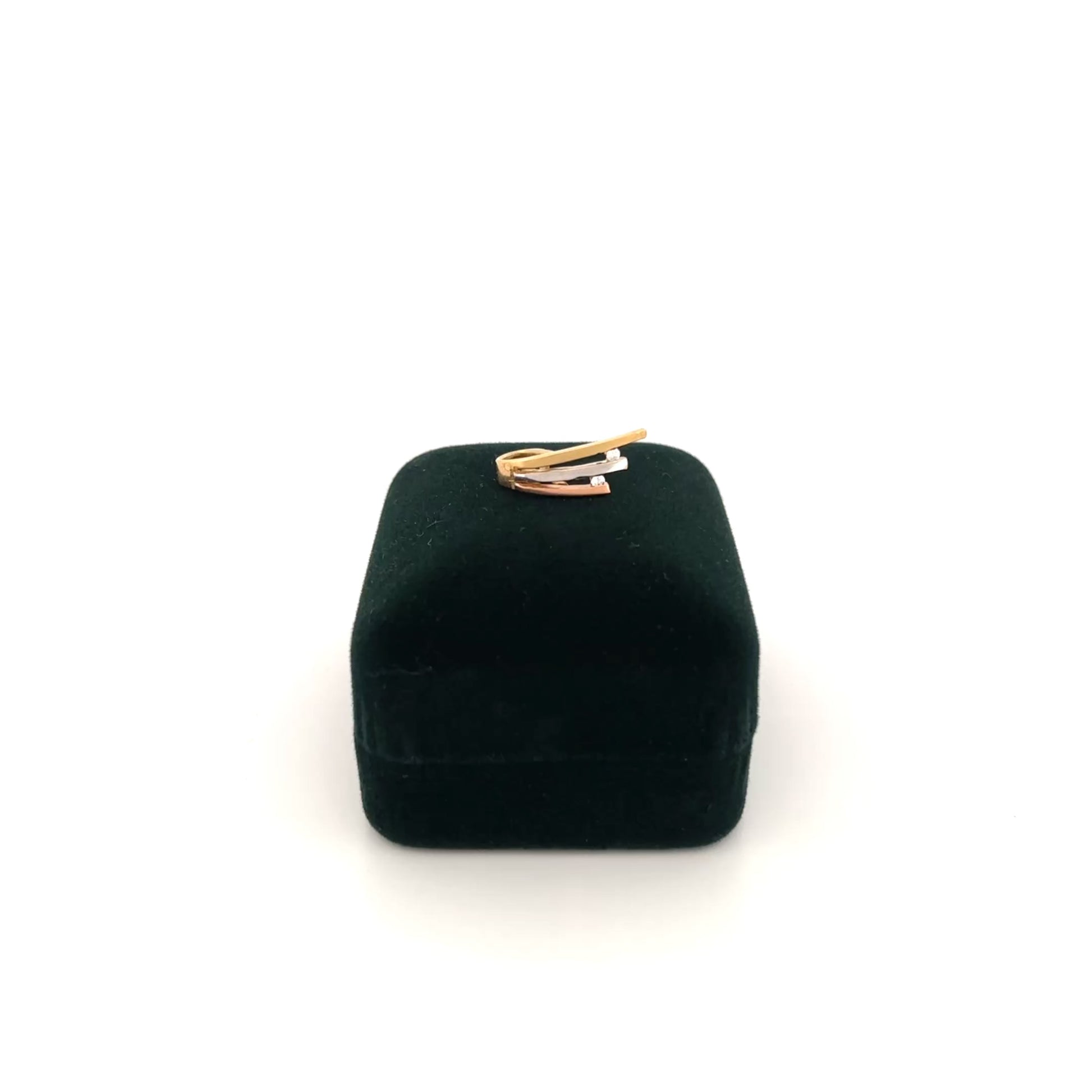 14K Three Tone Pendant