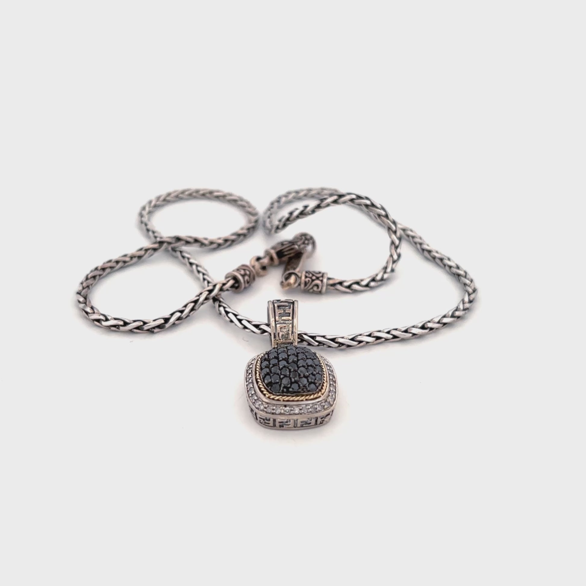 Effy Black Diamond Pendant Necklace