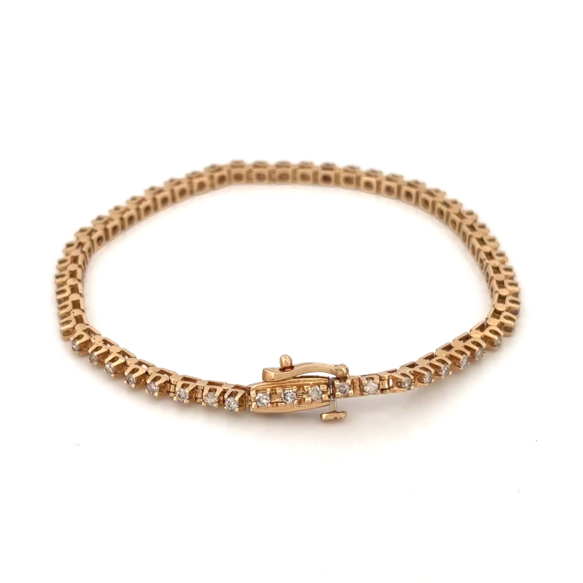 14K Diamond Tennis Bracelet