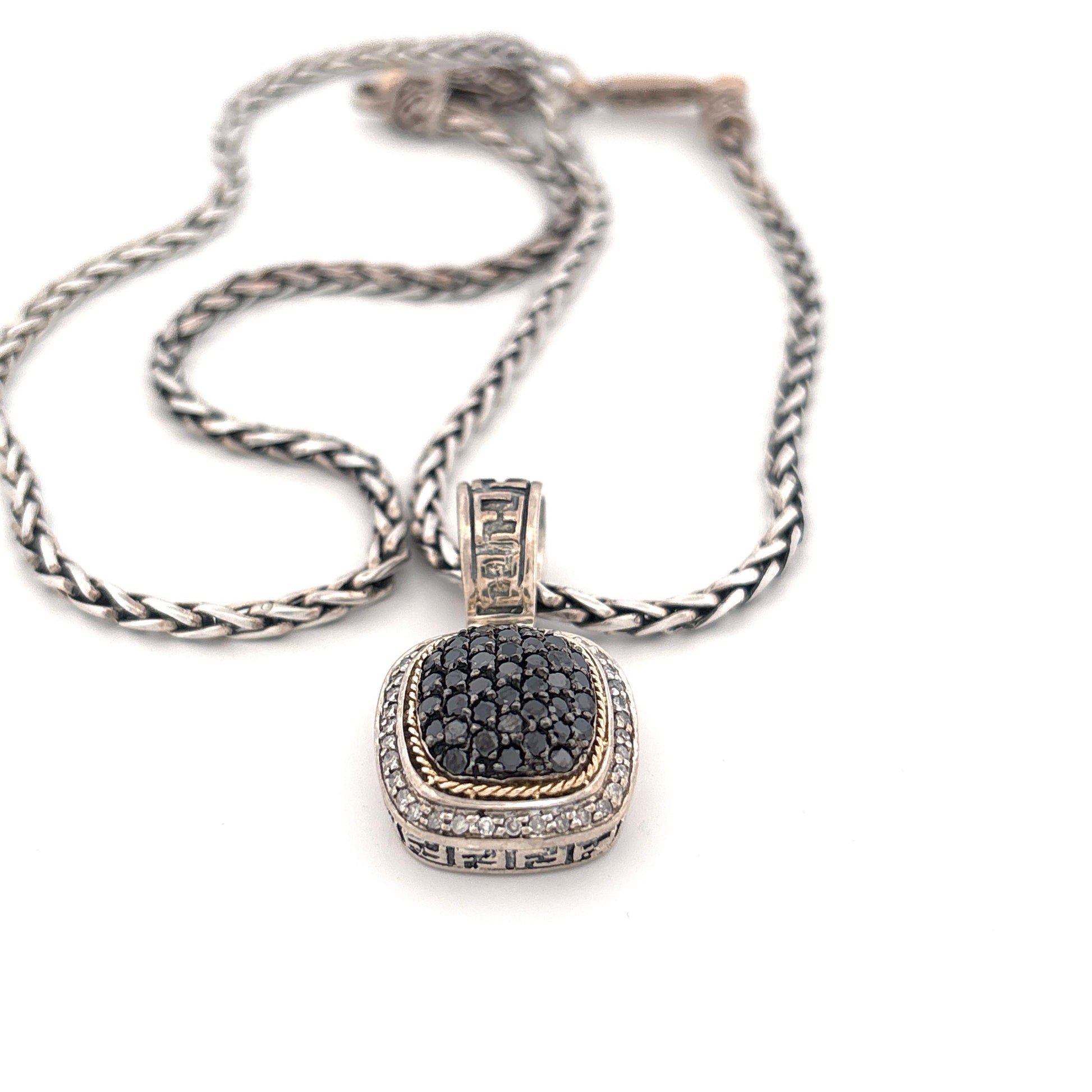 Effy Black Diamond Pendant Necklace