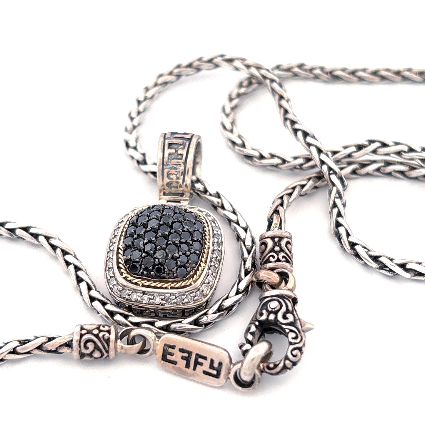 Effy Black Diamond Pendant Necklace