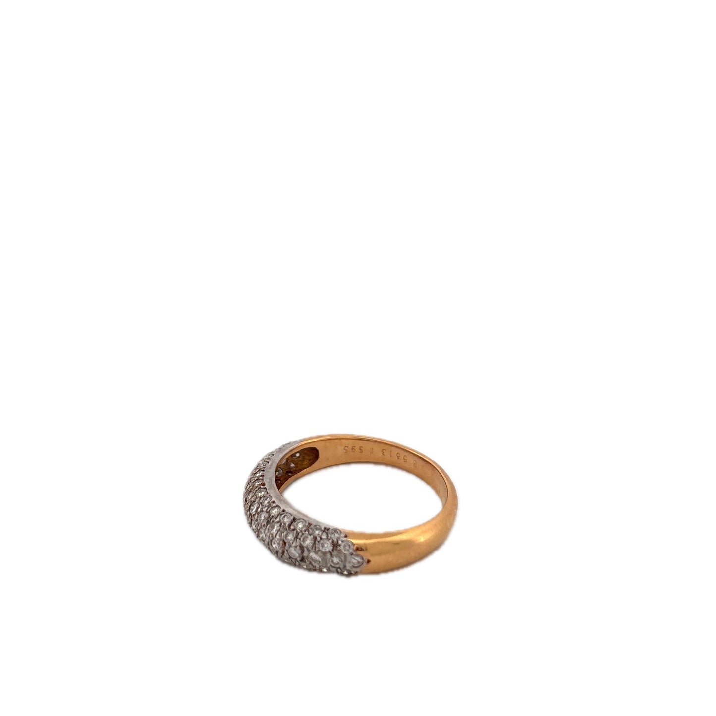 18K Yellow Gold Diamond Rounded Ring Van Cleef & Arpels