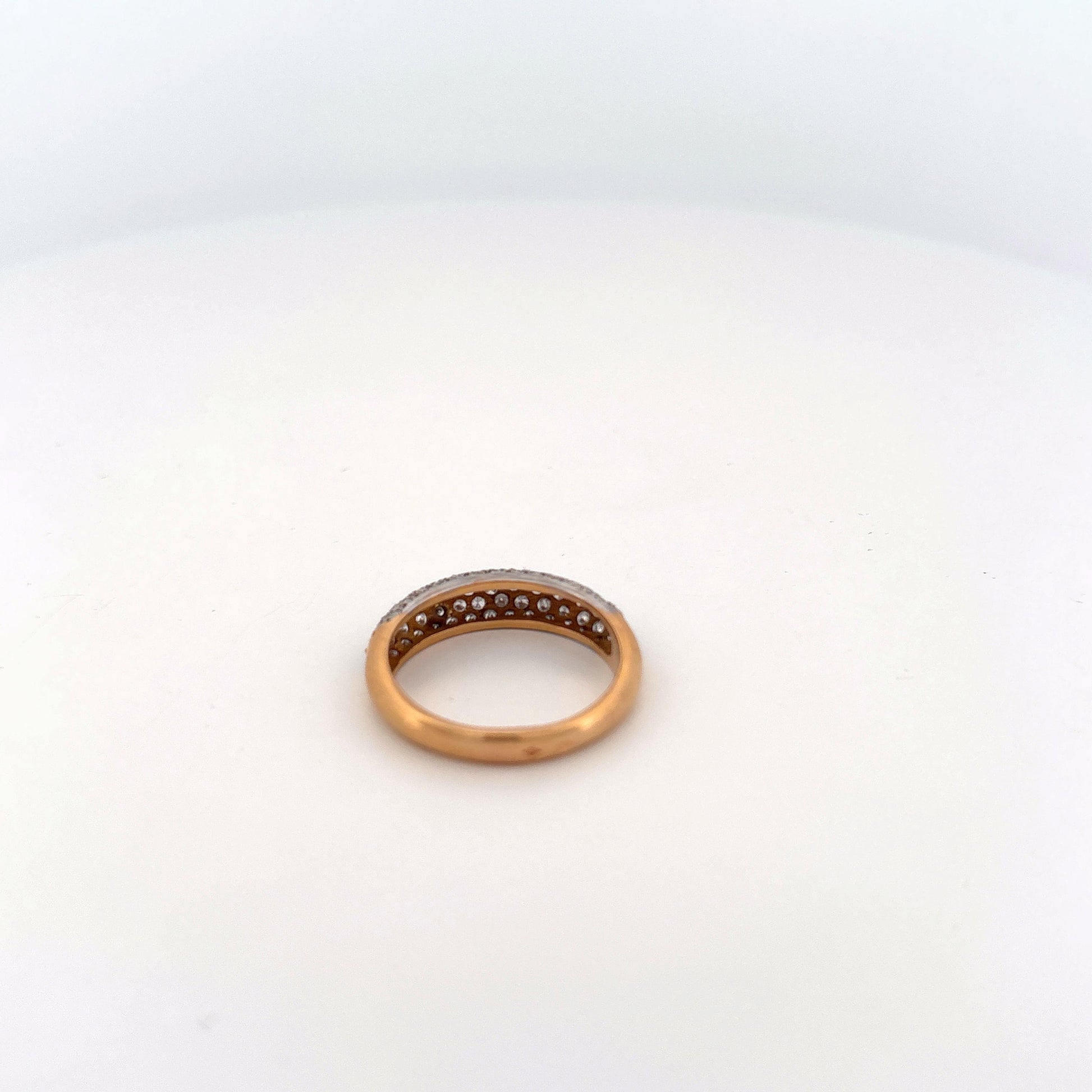 18K Yellow Gold Diamond Rounded Ring Van Cleef & Arpels