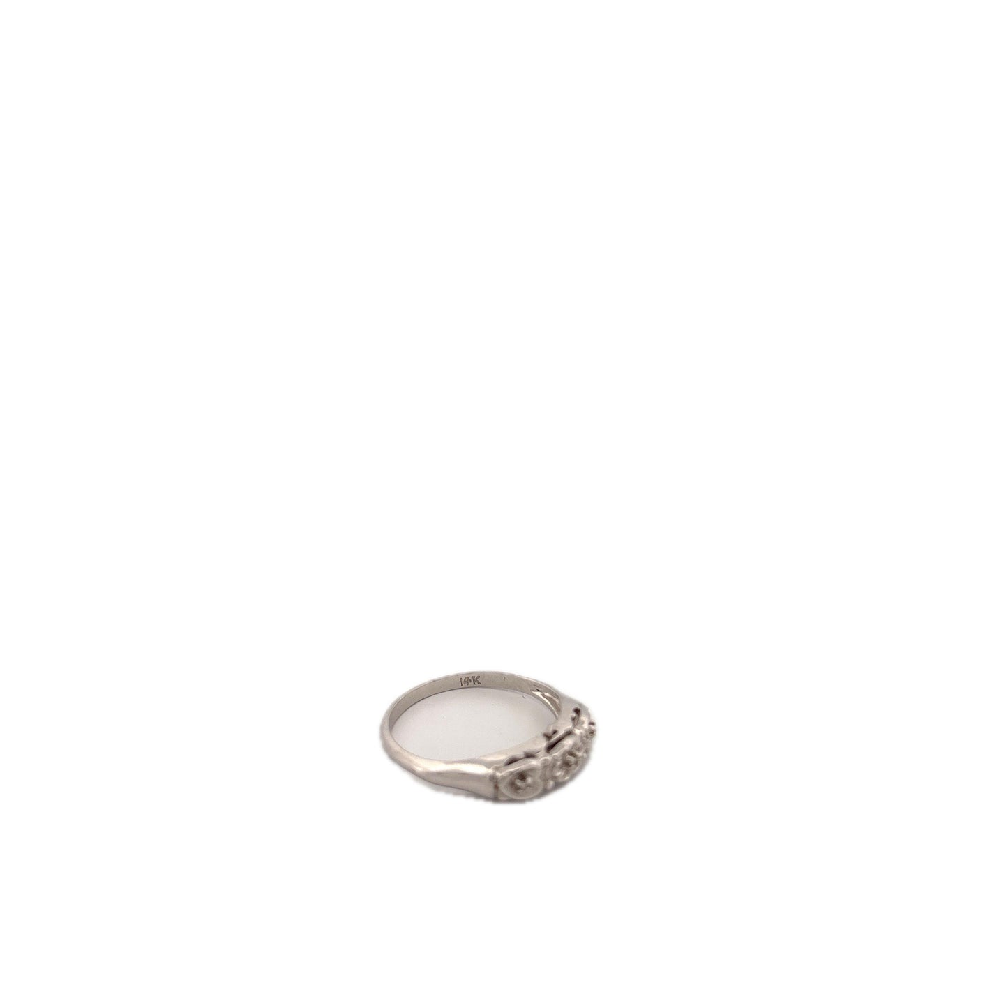 14K White Gold Band