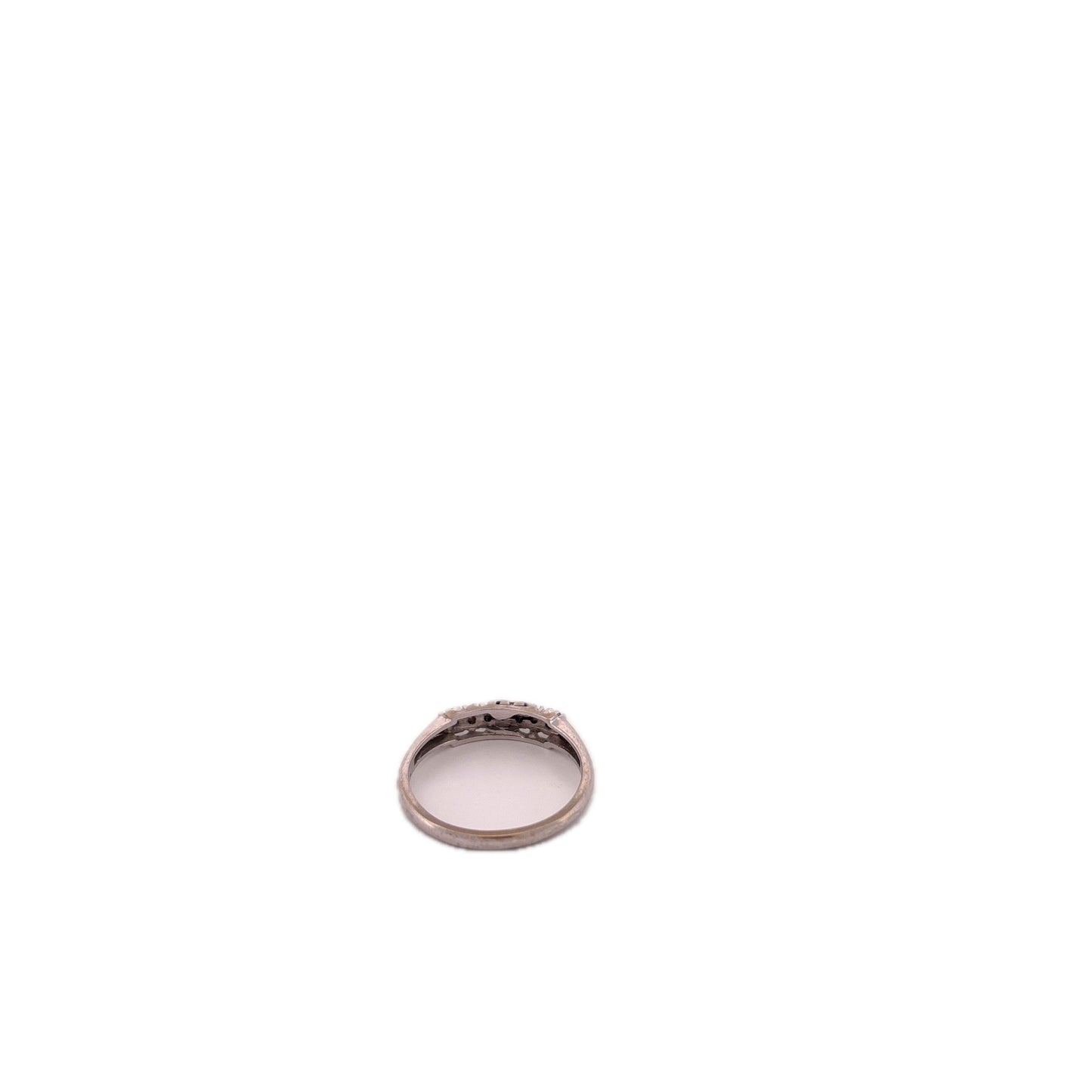 14K White Gold Band